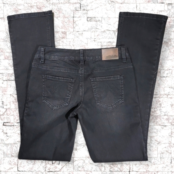 Maurice's Black Wash Low-rise Straight Jeans - Picture 3 of 6